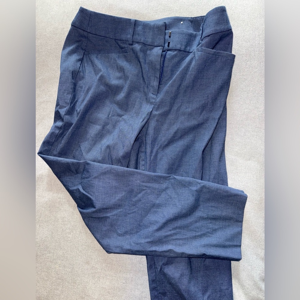 Loft Curvy Riviera Blue Pants